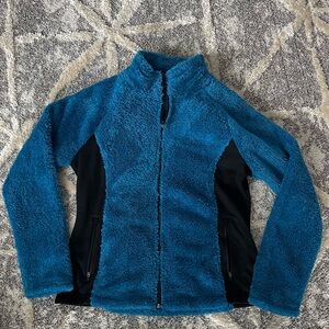 Women's Blue Fleece Jacket -Large